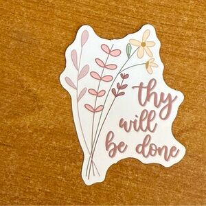 Floral Design Sticker - Pink and Yellow‎